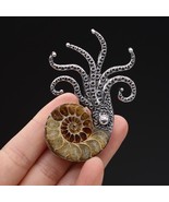 Natural Shell brooch Mother of Pearl Octopus Shape Charms Jewelry Access... - £11.01 GBP