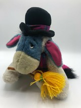 Snowman Eeyore 10” Plush Toy Stuffed Animal Walt Disney Company Hat Scar... - £17.58 GBP