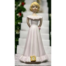 Growing Up Birthday Girls Age 13 Porcelain Blonde Figurine 1981 Enesco - £13.85 GBP