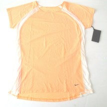 Nike Women Lux Soft Touch Running Shirt - 603922 - Peach - Size M - NWT - £31.89 GBP