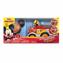 Disney Junior Mickey Mouse 9&quot; RC Remote Control Fire Truck 2.4 GHz Toy Car - £34.32 GBP