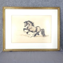 Hector Beas EL Potro (The Colt) Ink on Paper, Framed, Signed Painting Argentina - $287.35