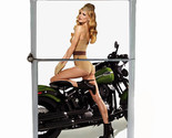  Pin Up Girl Navy Motorcycle Rs1 Flip Top Dual Torch Lighter Wind Resistant - $16.78