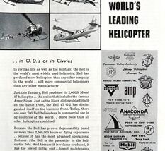 Bell Helicopter 1958 Advertisement Aviation Fort Worth Texas Military DW... - $35.02 CAD