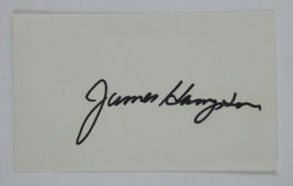 James Hampton Hand Signed 3x5 Index Card Cut F-Troop Days of Our Lives - $29.69