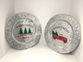 Home Decor Christmas Galvanized Trays - For Cookies/Candy or Display - Farmhouse - £13.23 GBP