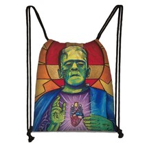 Horror Character Freddy Jason Chucky Backpack Women Men Storage Bag for Travel C - £13.74 GBP
