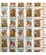1988 Candy Claus Christmas Stamps American Lung Association Complete 42 ... - £30.12 GBP