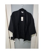 Love, Bonito Black Kimono Jacket XS Open Front Lightweight Blazer NWT Mi... - $40.00