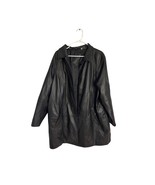 Preston &amp; York Women’s 1X Genuine Leather Overcoat – Black, Lined - €72,73 EUR