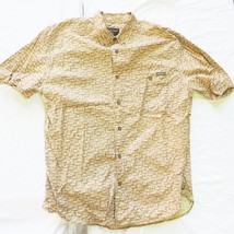Woolrich Mens Outdoor Print Short Sleeve Button Up Shirt Size Large L - £37.91 GBP