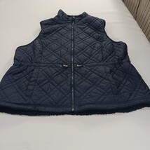 Time & Tru RN#52469 Women's Blue Full-Zip Quilted Vest Pockets Size 2X (20W-22W) image 14