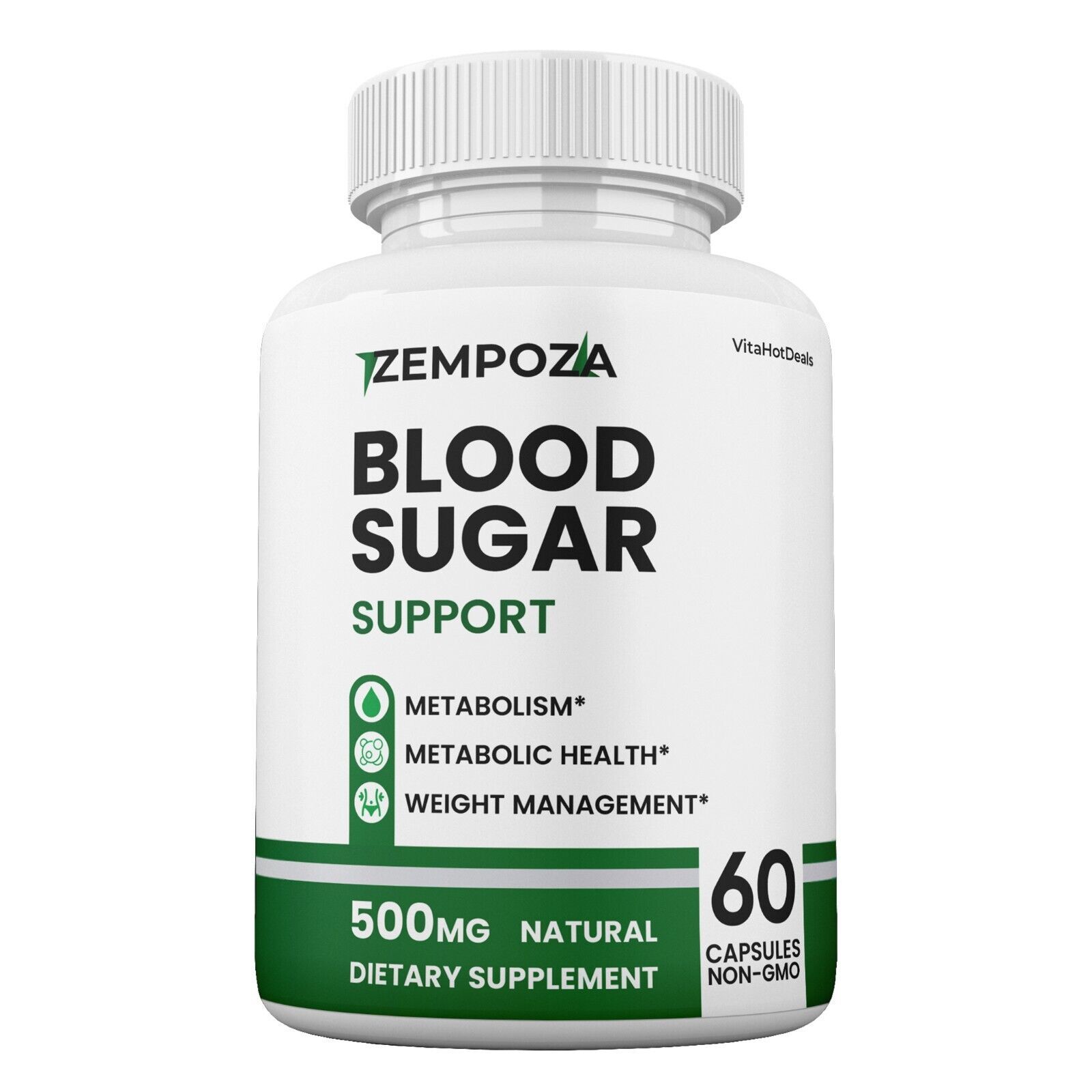 1 Pack Zempoza Blood Sugar Capsules Official Capsules Maximum Strength