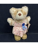 Wendys Hattie Furskin Happy Holiday Plush Bear Stuffed Animal Toy Vintag... - $18.50 CAD