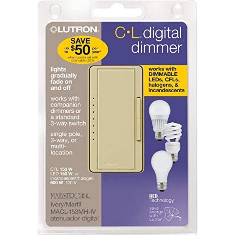 Lutron MACL-153MH-IV Electrical Distribution Product Ivory - $50.84