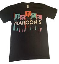 Maroon 5 North America Tour 2013 Black Graphic Band T-Shirt Size S New - $7.91