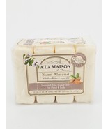A La Maison Sweet Almond Hand Body Soap Bar Shea Butter Argan 3.5 oz 4 C... - $20.50 CAD
