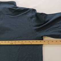 Van Heusen Flex Men Blue Cotton Blend 1/4 Zip Long Sleeve Pullover Sweatshirt XL image 13