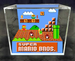 Super Mario Bros - 3D Cube Handmade Diorama - Video Games - Shadowbox - £55.30 GBP