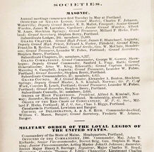 1906 Maine Masonic &amp; Fraternal Organizations Societies Pages Lot Of 5 F6B - $42.22 CAD