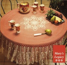 Advanced Tulips Pineapples Doily Mary&#39;s Legacy Rose Tablecloth Crochet Pattern - £7.98 GBP