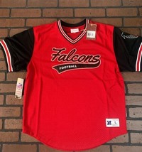 Atlanta Falcons Mitchell &amp; Ness Football Jersey ~ Mai Indossato ~ L XL 2XL - $50.00