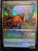 Trumpeting Gnarr FOIL Magic The Gathering Ikoria 213 MTG Beast Mutate - $2.32