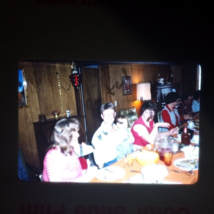 Big Italian Family Dinner 1981 Found 35mm Slide Photo OOAK - $8.49