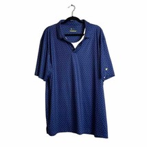 Jack Nicklaus Navy Blue Tucan Birds All Over Print Golf Polo Shirt Mens ... - $18.63