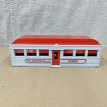 Vtg Bachmann Plasticville Diner Building O Scale Grey with Red Roof Pre-... - £23.60 GBP