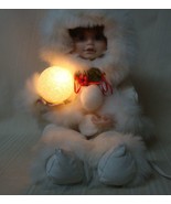 Rare, Christmas Motion-ettes Animated Lighted Eskimo Girl Snow-baby - WORKS - £23.51 GBP