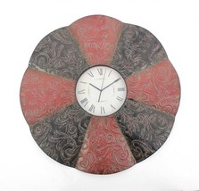 30&quot; Novelty Red And Black Glass Analog Wall Clock - $404.94