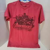 Avengers Shirt Mens Small Red Black Age of Ultron Marvel Comics MCU Casu... - £2.79 GBP