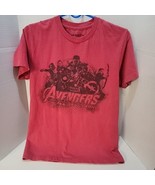Avengers Shirt Mens Small Red Black Age of Ultron Marvel Comics MCU Casu... - $66.52 MXN