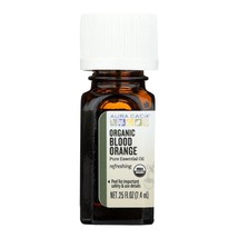 Aura Cacia Certified Organic Pure Blood Orange Essential Oil, Purity Tested | 0. - £14.37 GBP