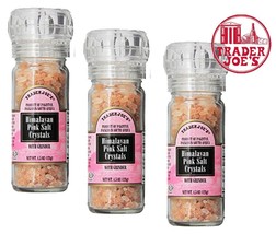 3 PacksTrader Joe&#39;s Himalayan Pink Salt Crystals Spice with Built in Gri... - £14.98 GBP