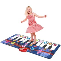 Durable Piano Dance Mat | 59&quot; X 24&quot; Giant Floor Piano Mat For Kids And T... - $40.99