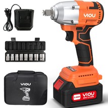 20V Max Cordless Impact Wrench 1/2 Inch,Compact Impact Wrench Set For Home &amp; Car - £65.58 GBP