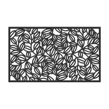 Calloway Mills 24 x 36 in. Lilac Vine Rubber Rectangular Doormat Black - $1,108.22 MXN