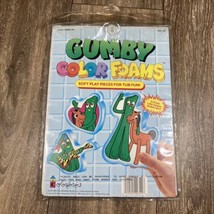 Vintage 1989 Colorforms Gumby Color Foams Bath Tub Toy Set - £15.93 GBP