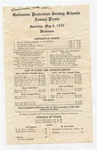 Galveston Protestant Sunday Schools Annual Picnic 1925 Texas Schedule of Trains  - £21.92 GBP