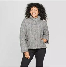 A New Day™ ~ Black ~ Plaid ~ Puffer ~  Women&#39;s Size Extra Small  (XS) Ja... - £23.88 GBP