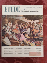 Rare ETUDE magazine September 1950 Artur Rubinstein - £17.08 GBP
