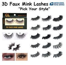 3D Faux Mink False Eyelashes Natural Lashes &quot;Pick Any Style&quot; - £3.63 GBP