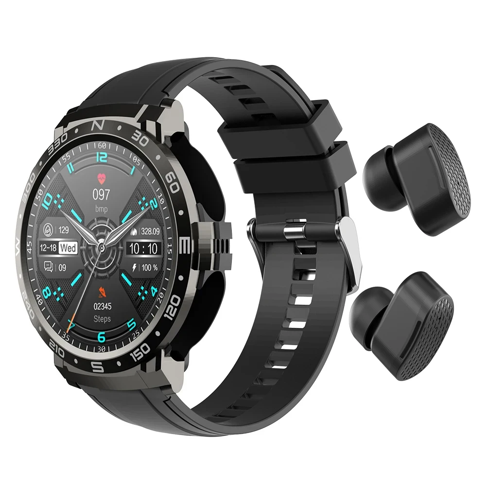 2 In 1 TWS Earphones Smart Watch Waterproof Wireless Bluetooth Dual Head... - £74.46 GBP
