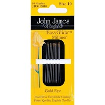 John James Gold Eye Easy Glide Milliner Needles-Size 10 10 Per Pkg - $167.39 CAD