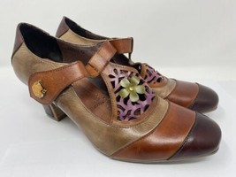 Spring Step L&#39;Artiste Jardin Leather Floral Mary Jane Shoes, Women&#39;s US ... - £45.55 GBP