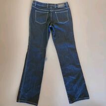 Escada Jeans Womens 10 Italy 40 Black Gold Stitch Straight Leg Mid Rise ... - €38,16 EUR