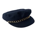 Eugenia Kim Marina Wool Black Newsboy Cap Hat Beret Black - $1,046.79 MXN