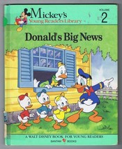 ORIGINAL Vintage 1990 Mickey Mouse Library #2 Donald Duck Big News Book - £7.73 GBP